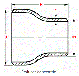 Duplex/Super Duplex Steel Concentric Buttweld Reducers