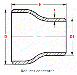 Duplex/Super Duplex Steel Eccentric Buttweld Reducers