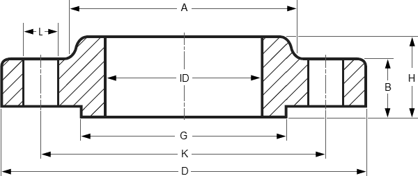 Nickel Alloy, Copper Nickel, Alloy 20, SMO 254, Inconel, Monel Slip On flange