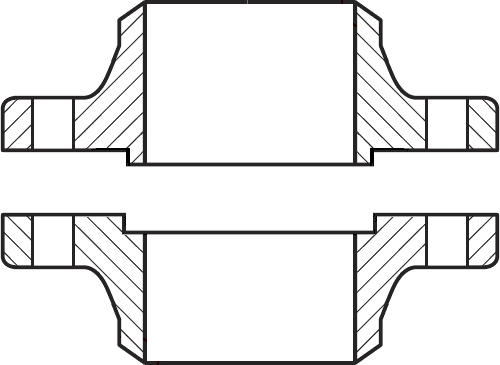 Small Male and Female flanges